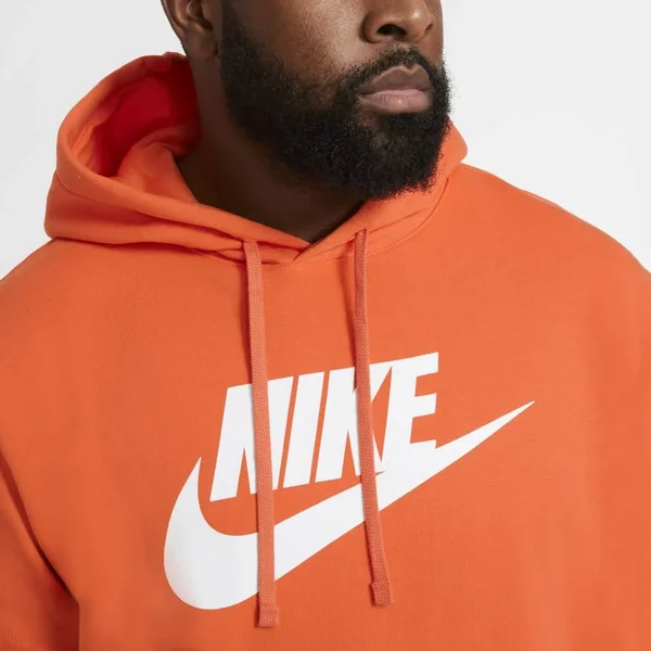 Nike Men's Sportswear Club Fleece Hoodie - Orange