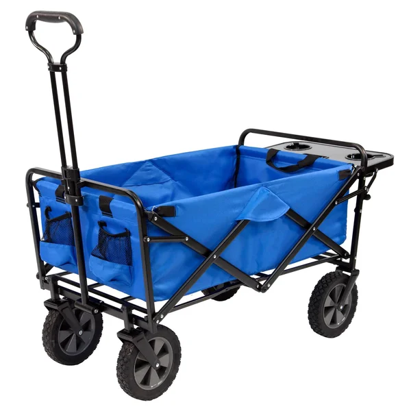 Mac Sports Folding Garden Utility Wagon with Table - Blue