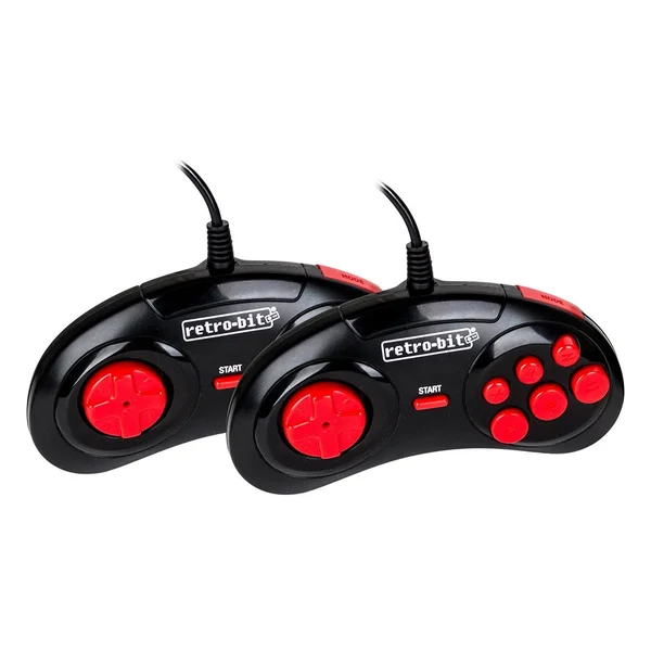 Retro-bit RB-PP-6539 Generations Plug & Play Game CONSOLE, Red & Black