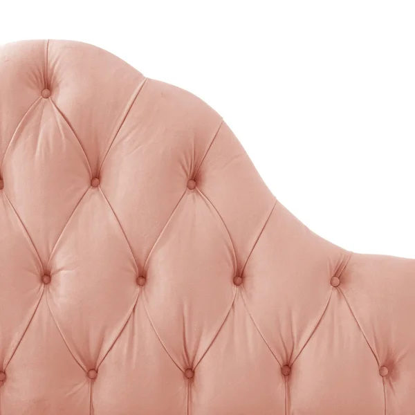Full High Arched Diamond Tufted Headboard in Velvet Blush Pink - Skyline Furniture