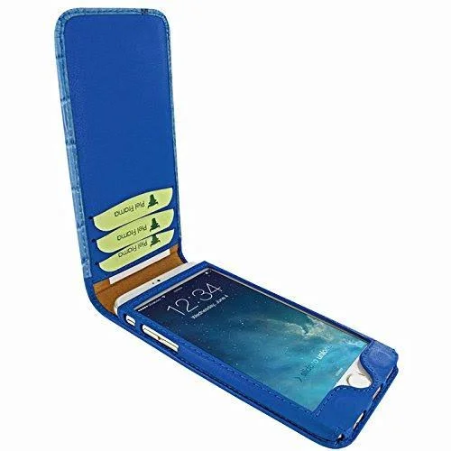 Piel Frama 682 Blue Swarovski Crocodile Magnetic Leather Case for Apple iPhone 6, 6S