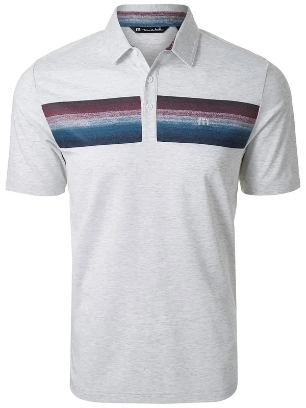 TravisMathew Men's Fredo Polo Heather White - XL