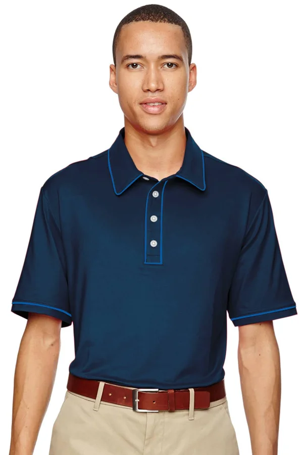 Adidas Golf A125 Men's Puremotion Piped Polo - Rich Blue - Size 3XL