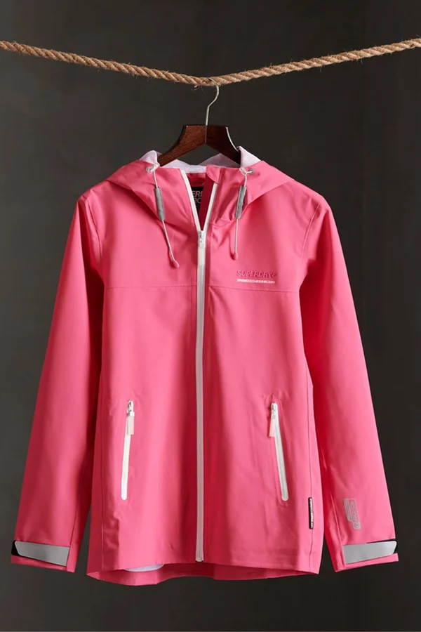 Superdry Essentials Harpa Waterproof Jacket - Pink - Casual Jackets