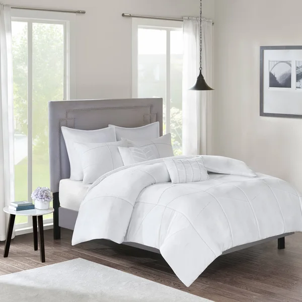 510 Design - Codee 7 Piece Duvet Set - White - King/Cal King