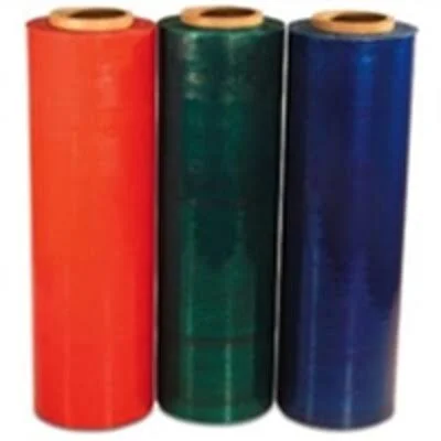The Packaging Wholesalers 18x22 x 1 - 500& 80 Ga. Yellow Colored Hand Stretch Film, 4/Case (FSTSF188CYELLOW)