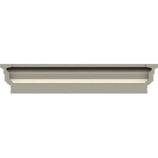 Ekena Millwork CRH04X180ST 180x22 Bottom Width x 182 1/2x22 Top Width x 3 7/8x22H x 1/4x22P Stockport Crosshead
