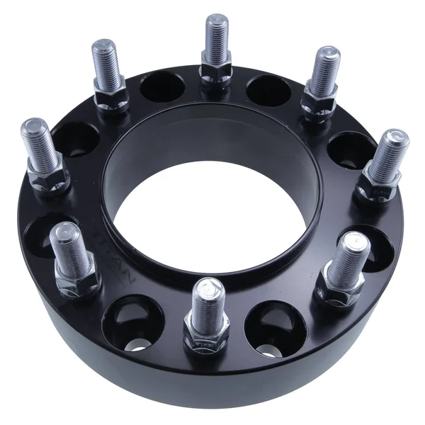 Titan Wheel Accessories 2 PC Black Hubcentric 8x170 - 2x22 Thick, Heavy Duty Wheel Spacers Fits Ford F250 F350 Super Duty Excur