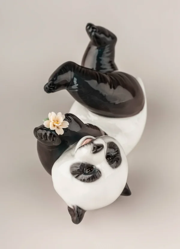 Lladro A Joyful Panda Porcelain Figurine, 5.12in x 2.76in