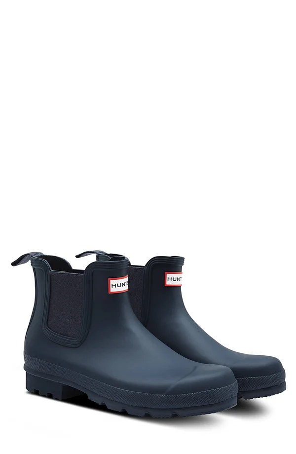 Hunter Original Chelsea Men's Rain Boots Navy : 10 M