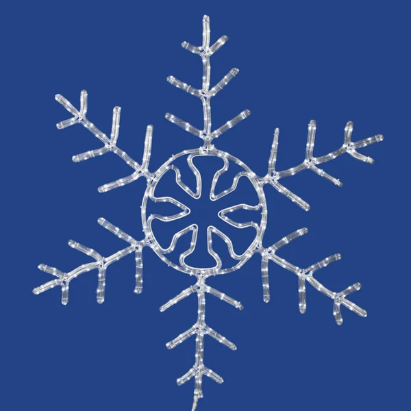 Vickerman 240 LED Light Pure Forked Snowflake White 36 in.