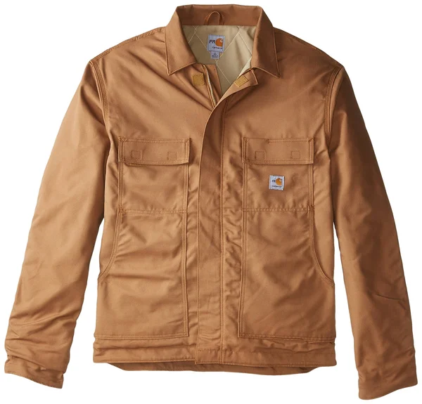 Carhartt Men's Carhartt Brown Flame-Resistant Lanyard Access Jacket