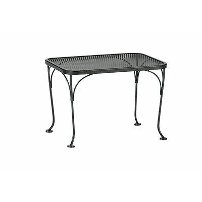 Occasional Metal Side Table Woodard Gray/White/Black 18.5x22 x 24.5x22