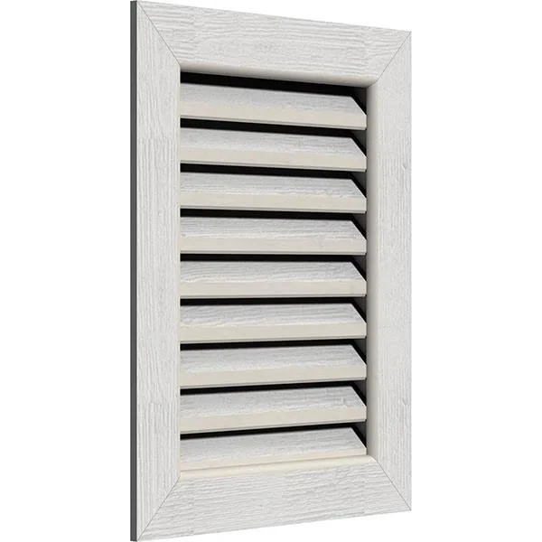 Ekena Millwork GVWVE14X1801RFPWR 14x22W x 18x22H Vertical Gable Vent (19x22W x 23x22H Frame Size): Primed, Functional, Rough Saw