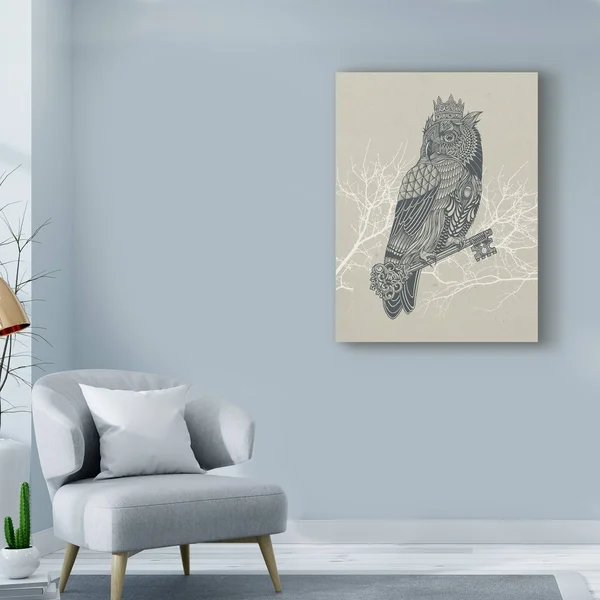 Trademark Fine Art Ali43956-C1824Gg Rachel Caldwell 'Owl King' Canvas