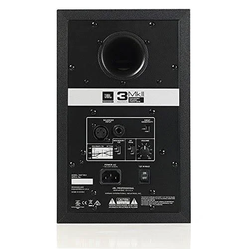 JBL 305P MKII 5x22 Studio Monitoring Speakers (Pair) w/5 Essential AxcessAbles Studio Cables for Recording Studio