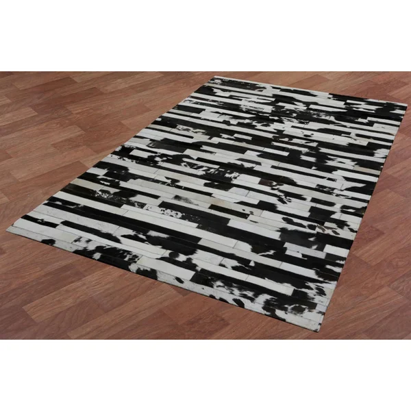 Matador Leather Hair-On Hide Rug, 5& x 8&, Dark Brown
