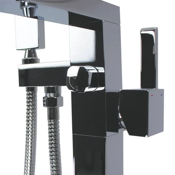 Transolid T4220-PC Ardell Free Standing Tub Filler with Hand Shower - Polished Chrome