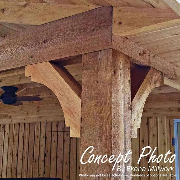 4x22W x 18x22D x 18x22H Merced Rough Sawn Brace - Douglas Fir