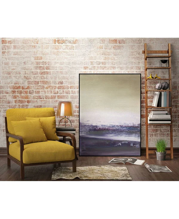 Giant Art 40x22 x 30x22 Amethyst Sea II Art Block Framed Canvas - Pink