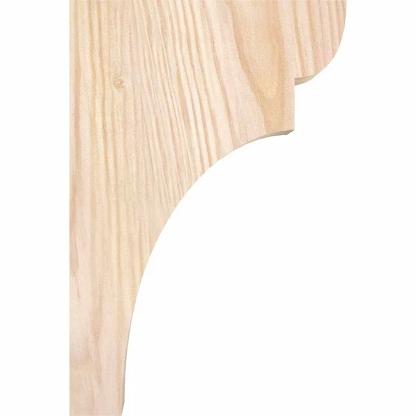 Ekena Millwork COR06X06X06YOR00SDF 5 1/2x22W x 6x22D x 6x22H Yorktown Smooth Corbel, Douglas Fir