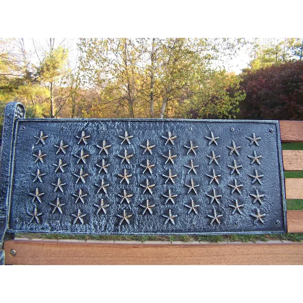 Oakland Living Corporation Proud American Hardwood/Metal Bench