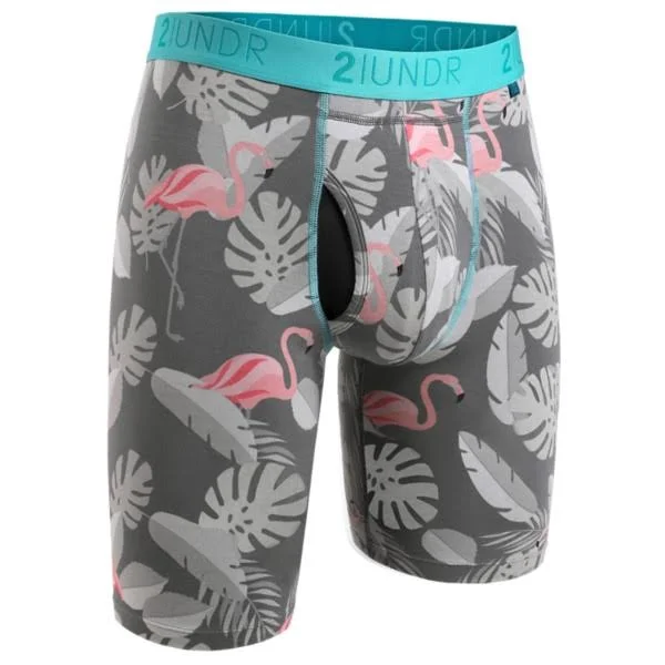 2UNDR Men's Swing Shift Long Leg - Flamingo L
