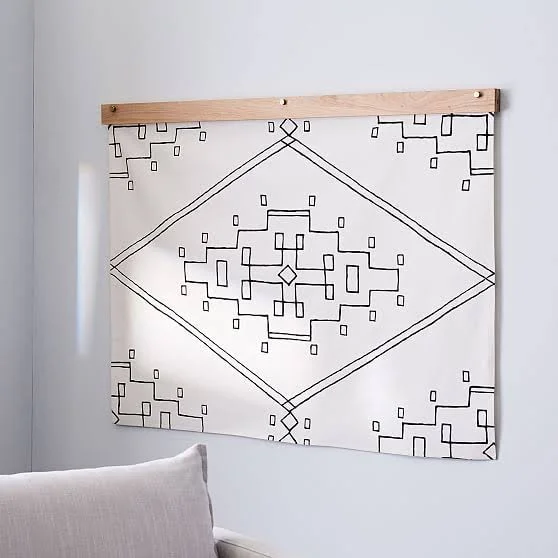 West Elm Little Korboose Organic Cotton Tapestry, Nevada - Artwork - Wall Art - Wall Decor - Home Decor