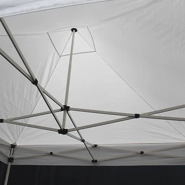 King Canopy Athena 10 ft. x 10 ft. Black Cover White Frame Instant Pop Up Tent, Blacks