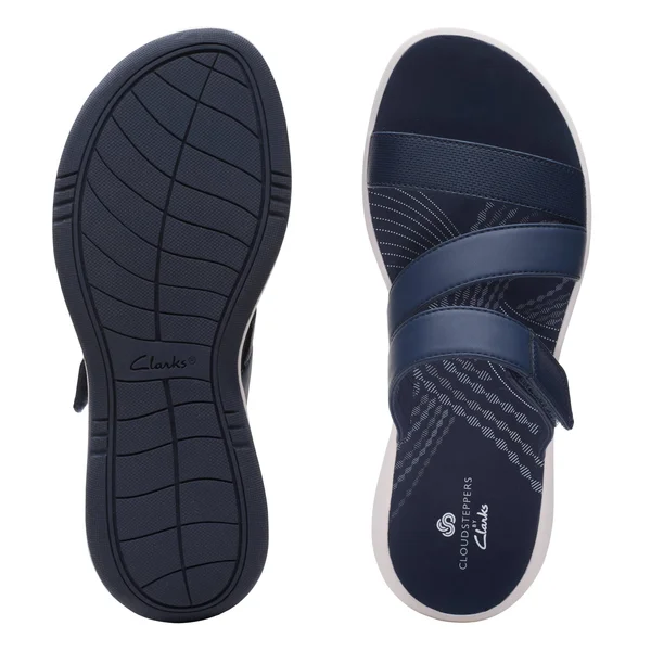Clarks Women's Cloudsteppers Sunmaze Coast Sandal Navy 11