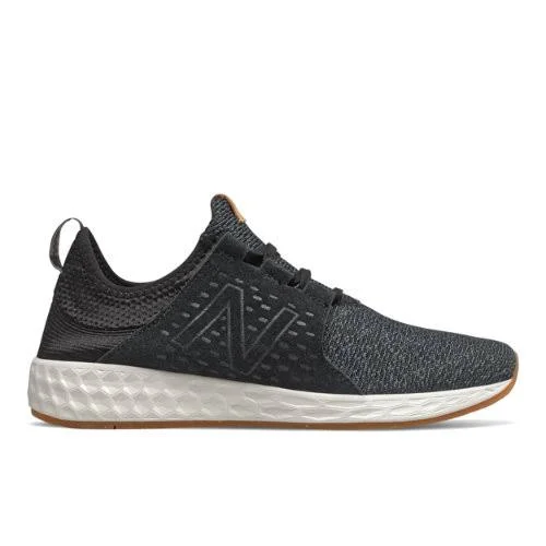 New Balance Mens Fresh Foam Cruzv1 Reissue Running Shoes - Black/Grey/White (Size 7 wide)