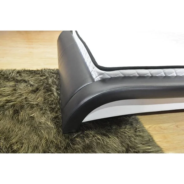 Greatime B1211EKBW Platform Bed, Eastern King, Black and White