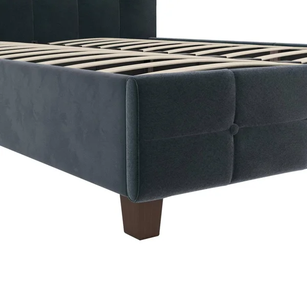 DHP Rose Upholstered Bed - Blue Velvet, Queen