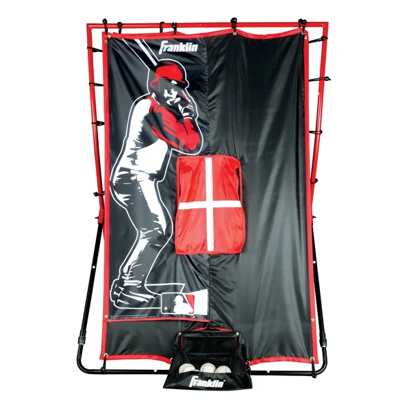 Franklin Sports MLB 65x22 2-in-1 Switch Hitter Flyback Return Trainer