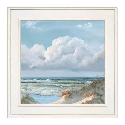 JAN172-Beautiful Day Triptych III by Artisan Georgia Janisse - Ready to Hang Framed Print, Highland Dunes