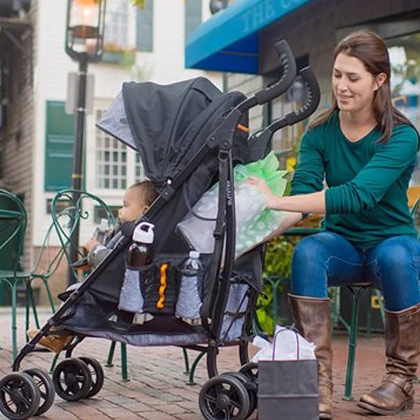 Summer Infant 3Dtote Convenience Stroller, Black/Grey