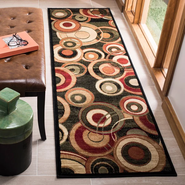Safavieh Lyndhurst LNH225B 2&3x22 x 10&0x22 Runner Black - Multi Area Rug
