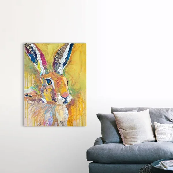 Harriet The Hare, Canvas Wall Art, 36x48, Great Big Canvas