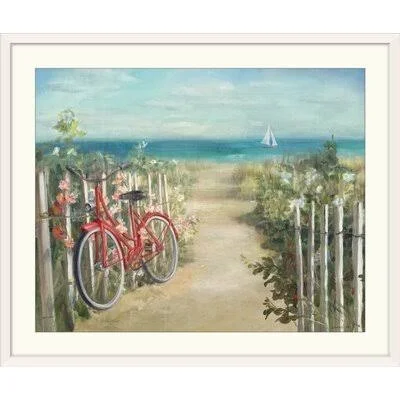 Great Big Canvas &Summer Ride Crop& Danhui Nai Painting Print Size: 24x22 H x 28x22 W x 1x22 D, Format: White Framed