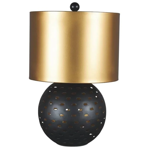 Bowery Hill Metal Table Lamp in Black and Gold - BH-4752-2008354