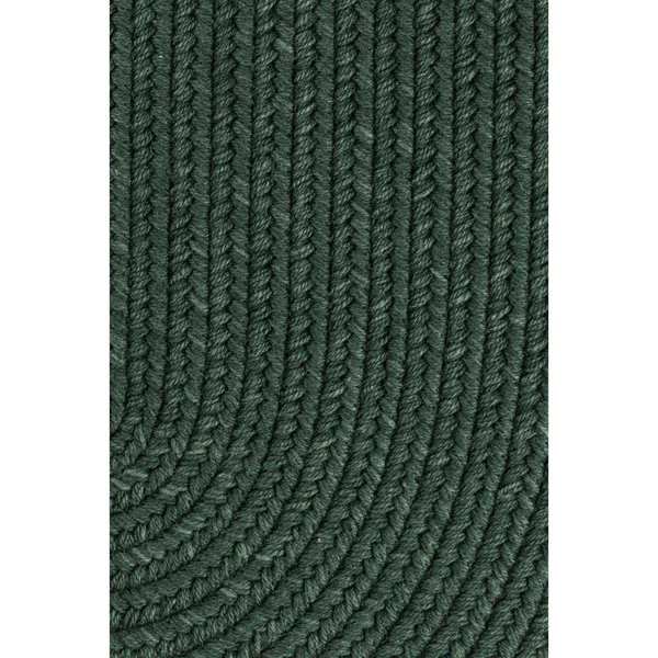 Rhody Rug Solid Hunter Green Wool 2x8 Oval