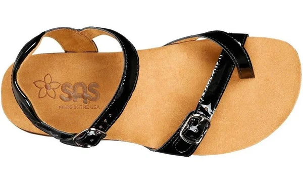 SAS Women's Pampa - Black Patent Size: 8 M