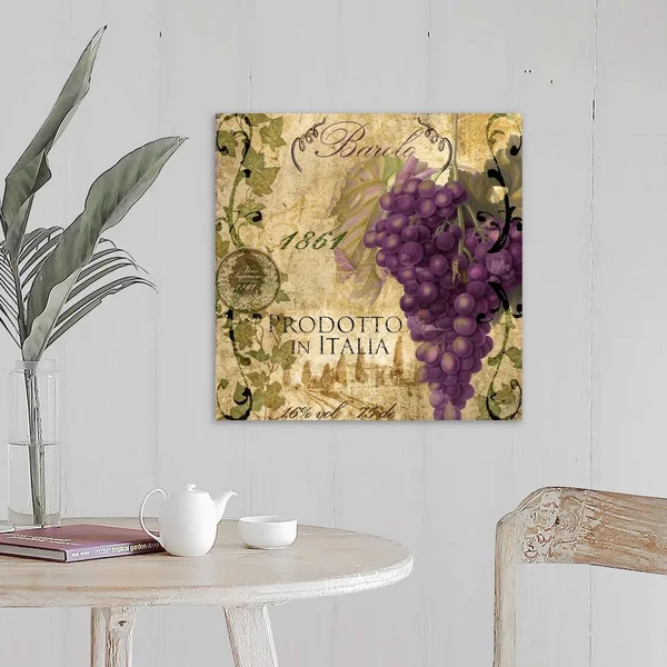 Vino Italiano II - Canvas Wall Art, 20x20, Great Big Canvas