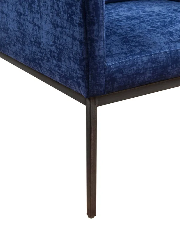 TOV Furniture Canton Navy Velvet Chair