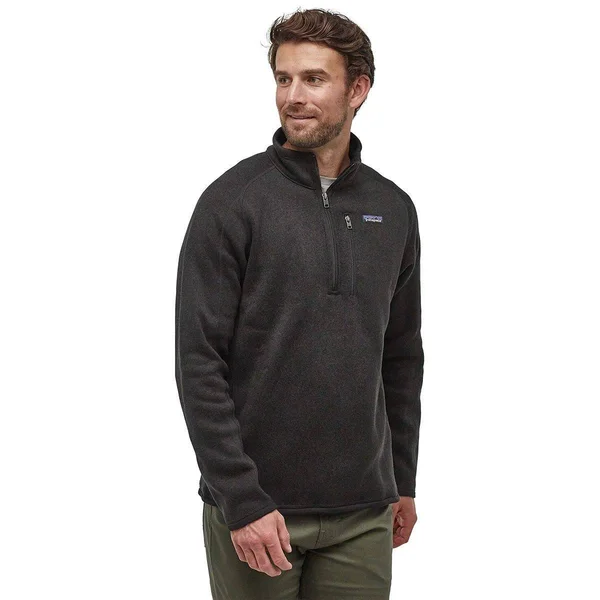 Patagonia Men's Better Sweater 1/4 Zip Black Xs