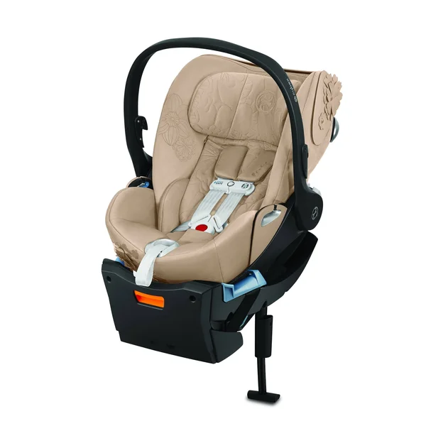 Cybex Cloud Q SensorSafe Infant Car Seat - Simply Flowers - Nude Beige