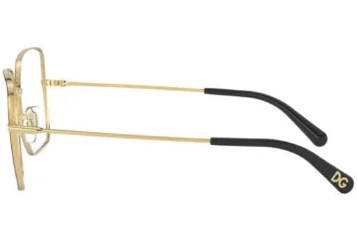 Dolce & Gabbana DG1323 Eyeglasses - 57-16-140, 1334 Gold/Black