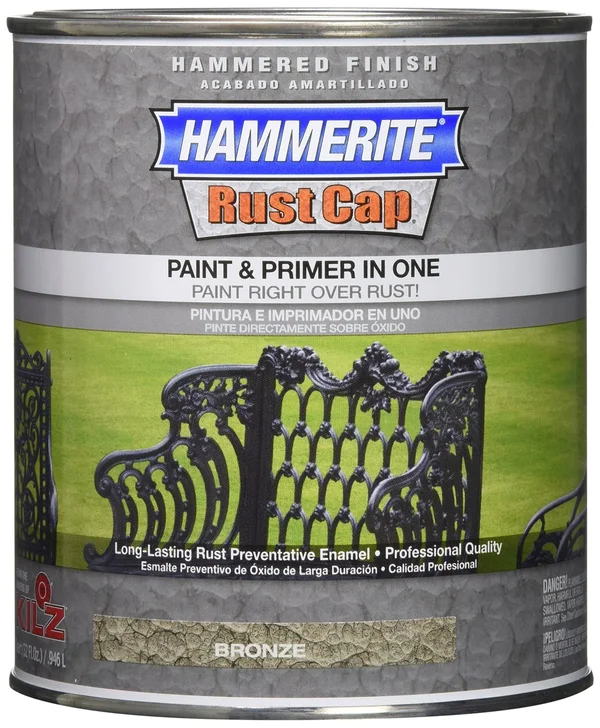 Hammerite Rust Cap 43185 1 qt Bronze Hammered Finish Enamel Paint