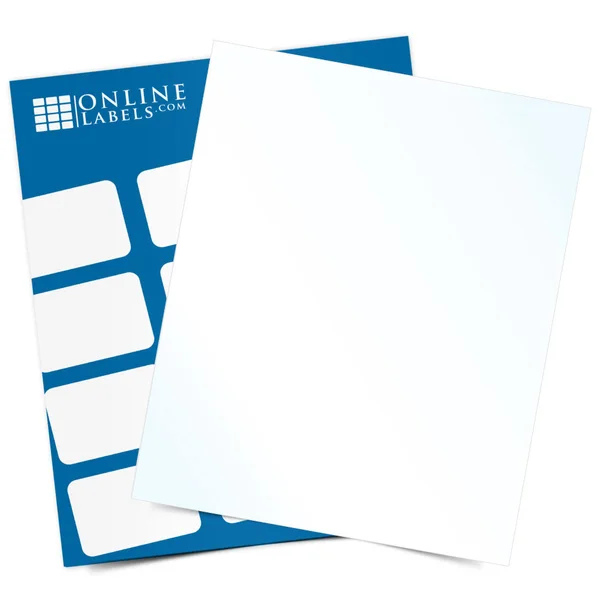 8.5x22 x 14x22 Labels w/ 2 Vertical Back Slits - 100 Sheets, Clear Gloss Inkjet
