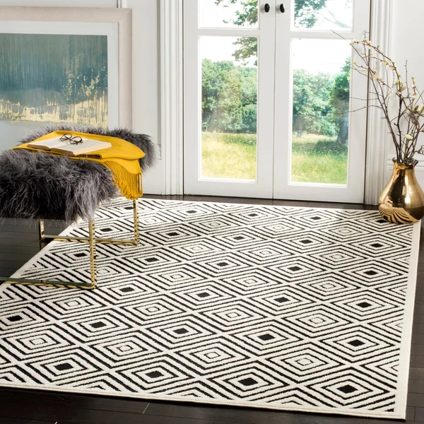 Safavieh Cottage COT913E 6&7x22 x 9&6x22 Cream - Anthracite Area Rug